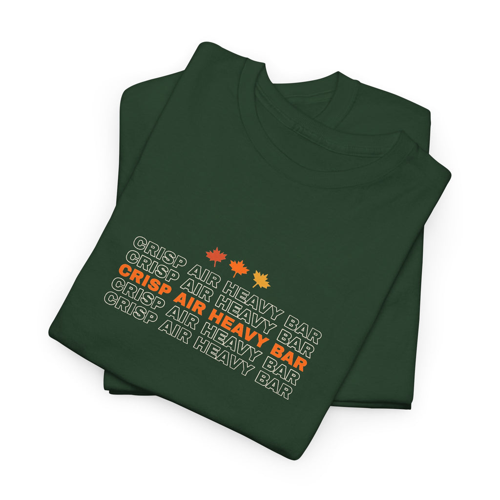 Crisp Air Heavy Bar | Men's Graphic Gym T-Shirt