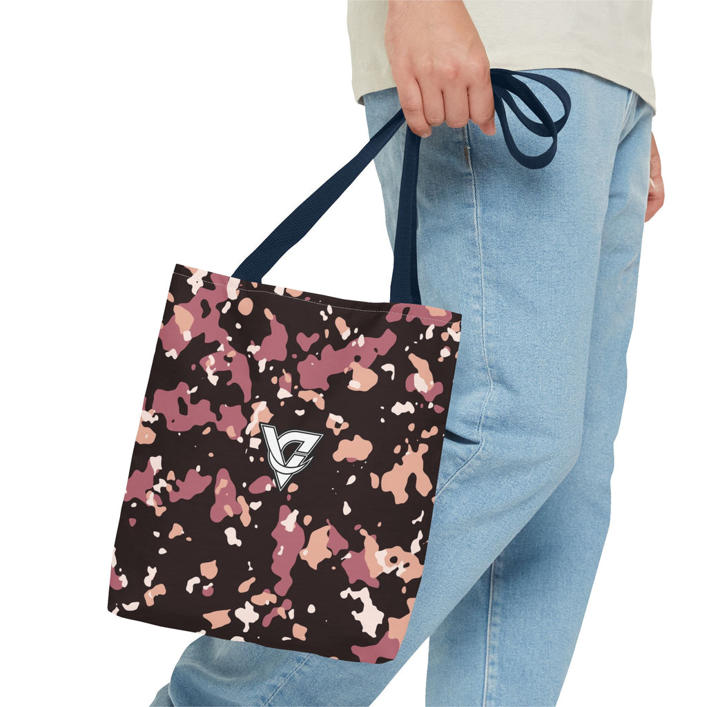 Rose Gold Splatter Tote Bag — All-Over Print Gym & Everyday Tote
