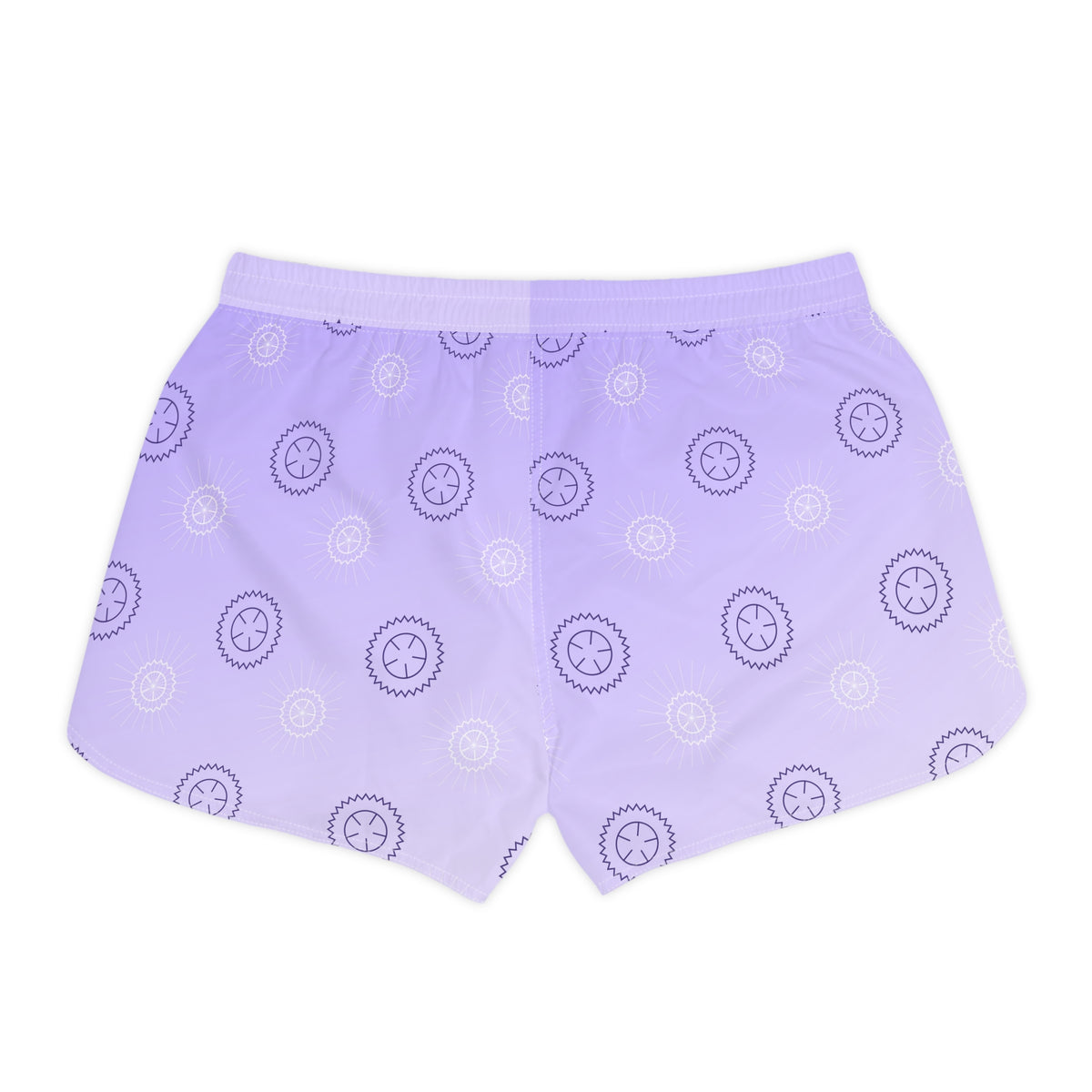 Cycling Lavender Mist Chainring Women's Athletic Shorts with Pockets