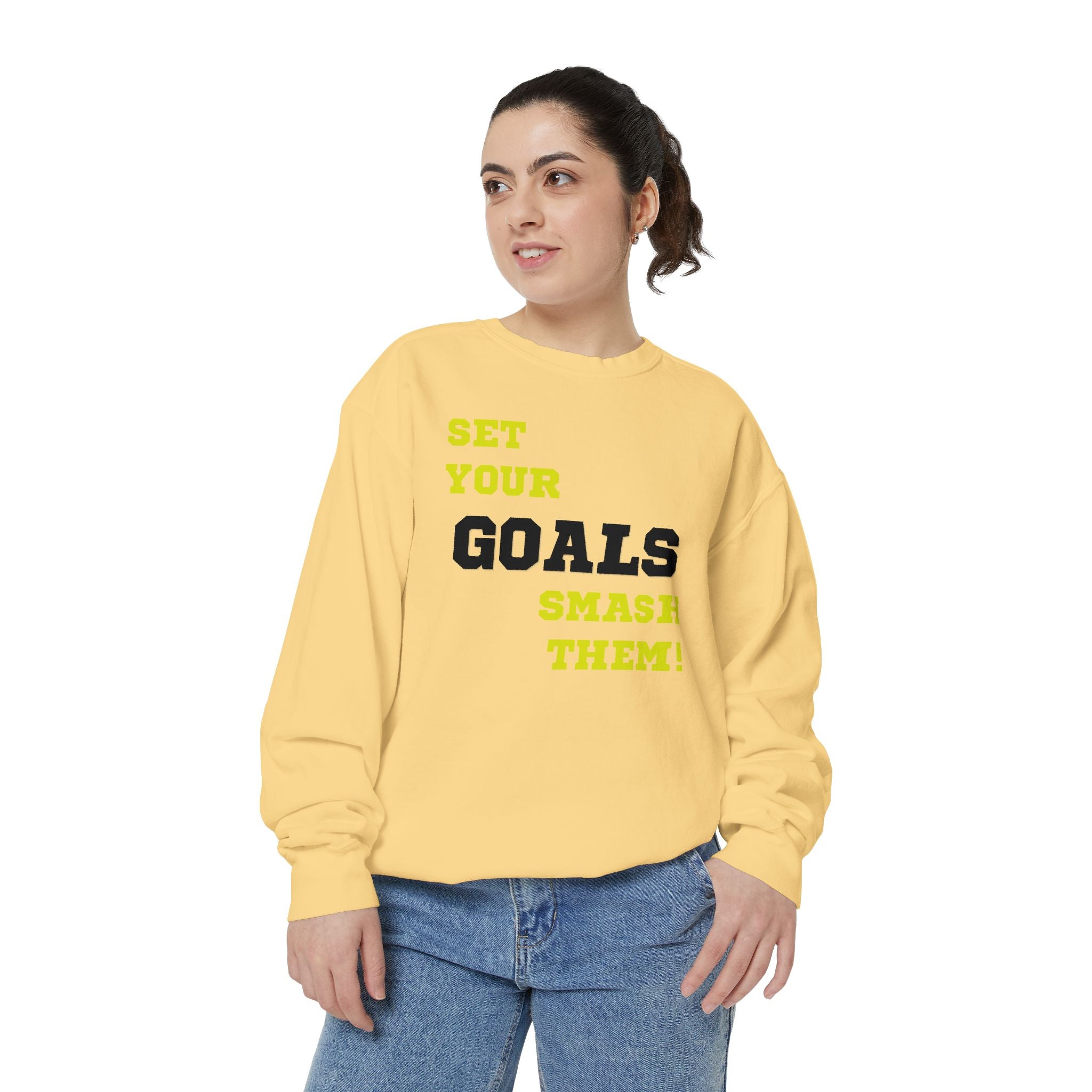 Set Goals | Motivational Crewneck Sweatshirt
