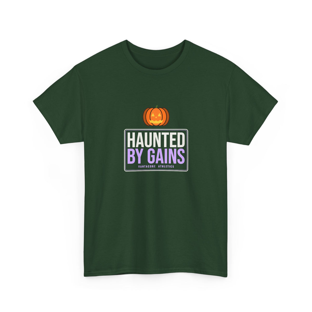 Haunted By Gains | Men's Halloween Graphic Gym T-Shirt