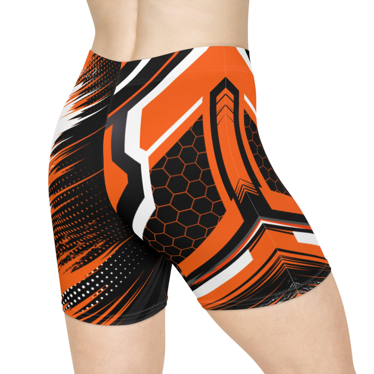 Women Blaze Angular Biker Shorts by Vantacore Athletics, view 3