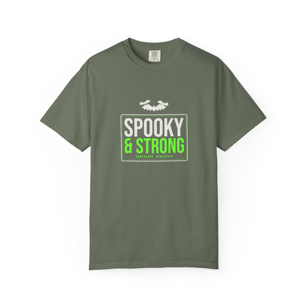 Spooky & Strong | Women's Halloween Garment-Dyed Graphic Tee