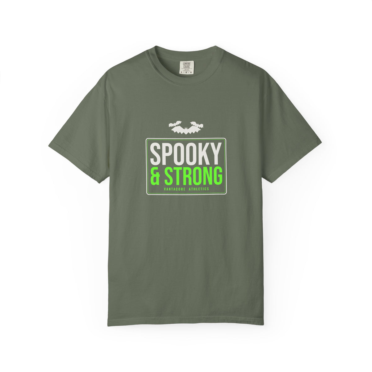 Spooky & Strong | Women's Halloween Garment-Dyed Graphic Tee