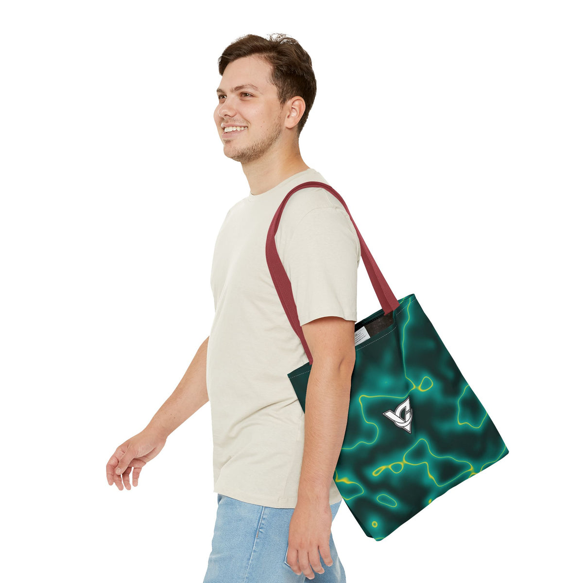 Tropic Marble Tote Bag — All-Over Print Gym & Everyday Tote