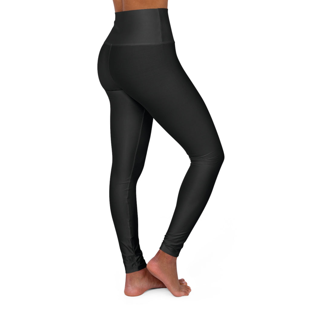 Stealth Black Essential High-Waisted Yoga Leggings