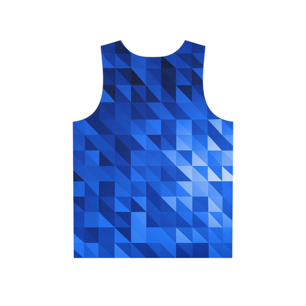 Cobalt Low-Poly Men's Athletic Tank