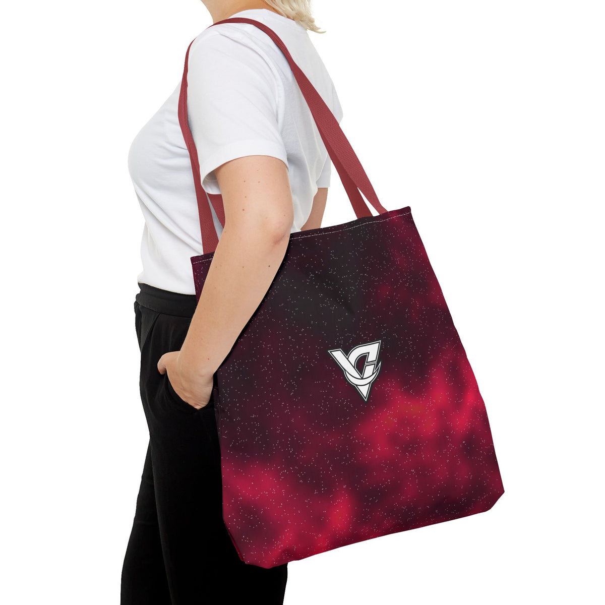 Infrared Galaxy Tote Bag — All-Over Print Gym & Everyday Tote