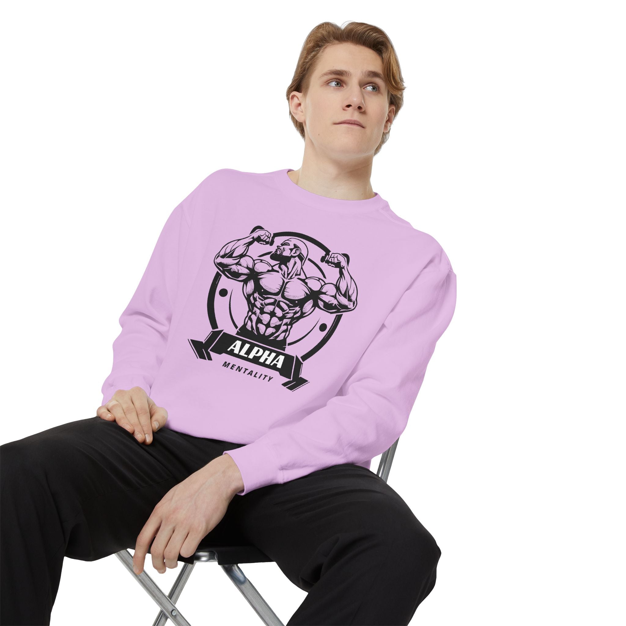 Alpha Mentality Sweatshirt | Muscular Gym Crewneck