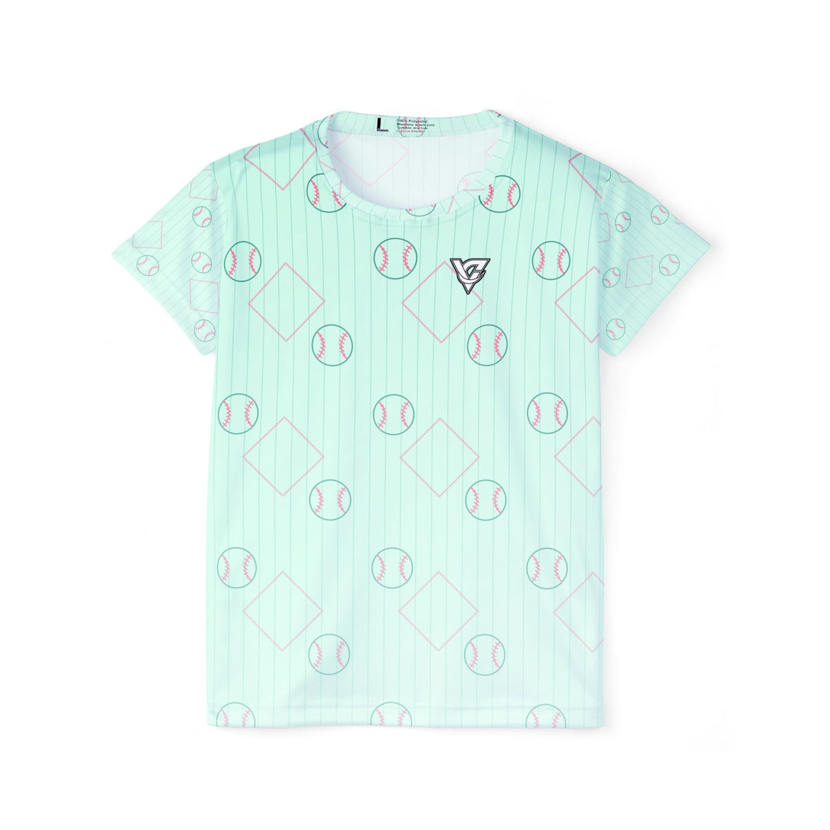 Baseball & Softball Mint Glow Diamond Stitch Women's Sports Jersey