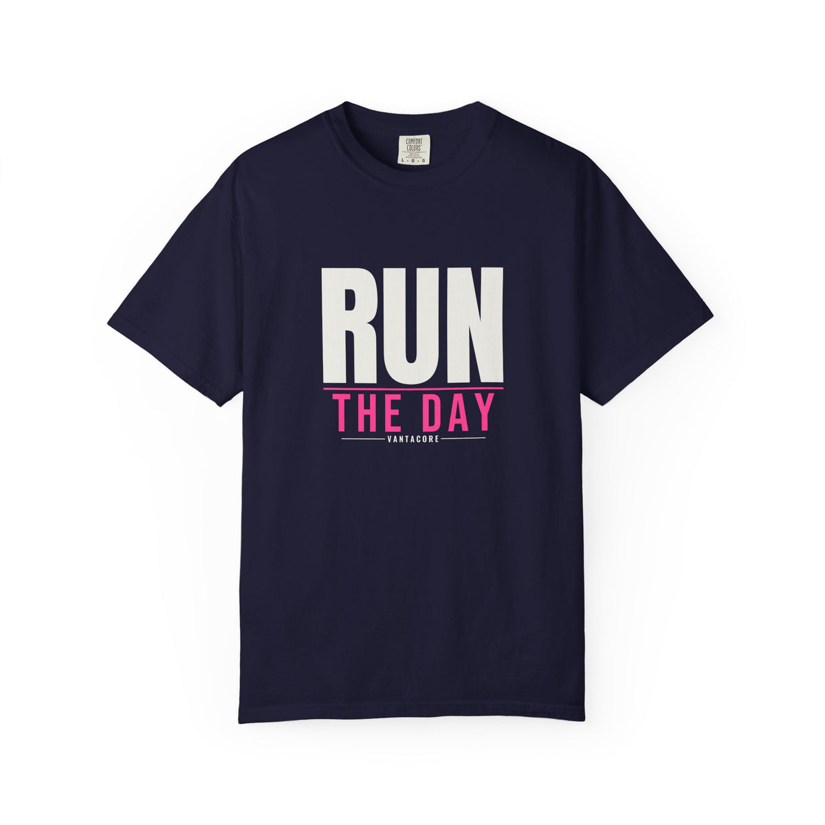 Run The Day | Women's Garment-Dyed Graphic Tee