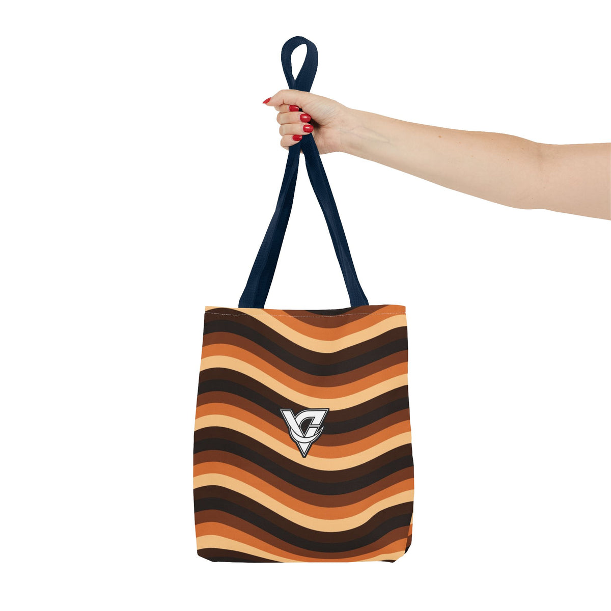 Copper Wave Tote Bag — All-Over Print Gym & Everyday Tote
