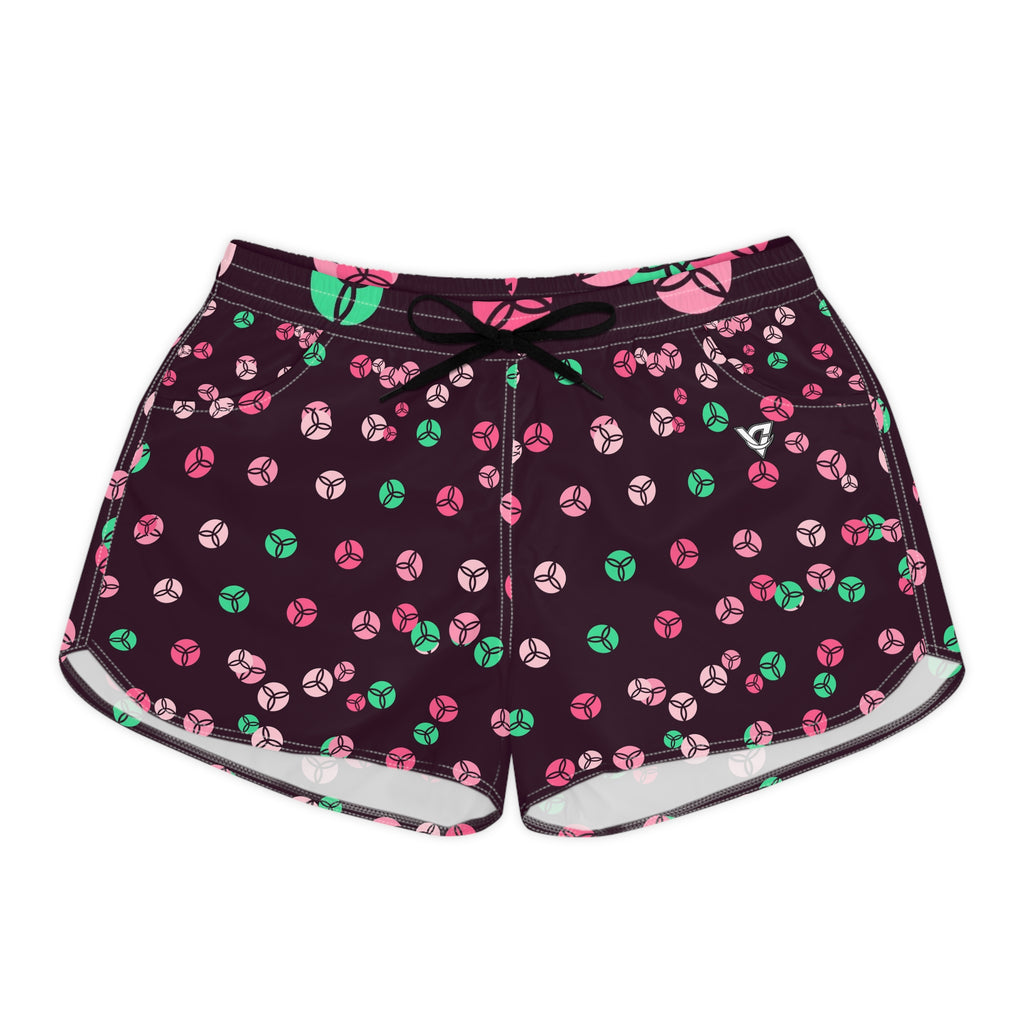Volleyball Flamingo Fizz Icon Storm Women's Athletic Shorts with Pockets