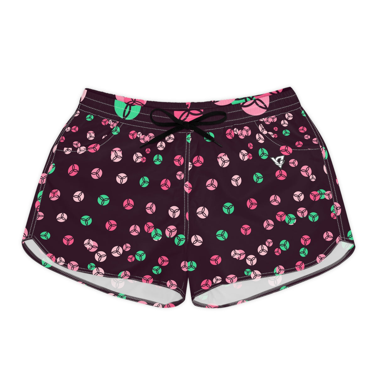 Volleyball Flamingo Fizz Icon Storm Women's Athletic Shorts with Pockets