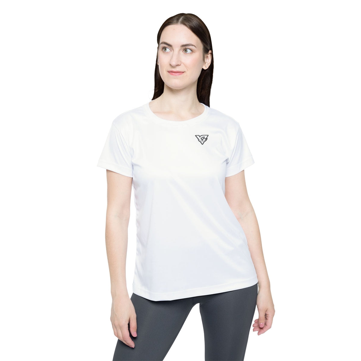 Vantacore Solid White Women's Sports Jersey