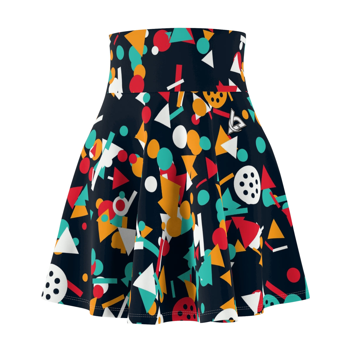 Pickleball Aqua Volt Confetti Pop Women's Athletic Skater Skirt