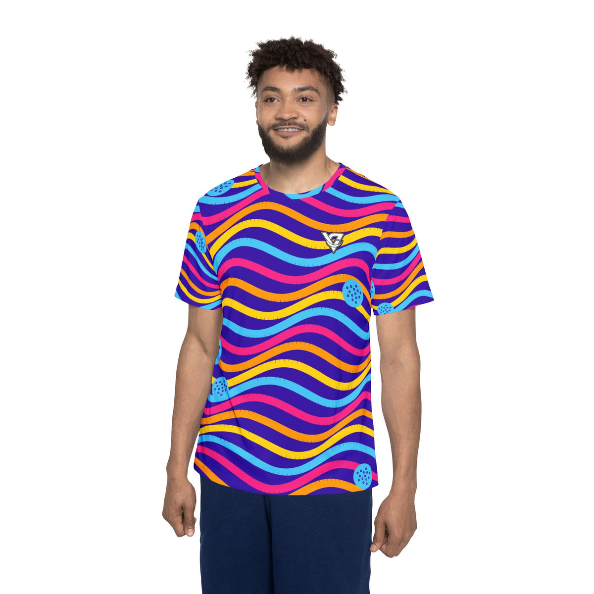 Golf Sunrise Punch Wave Rider Men's Sports Jersey