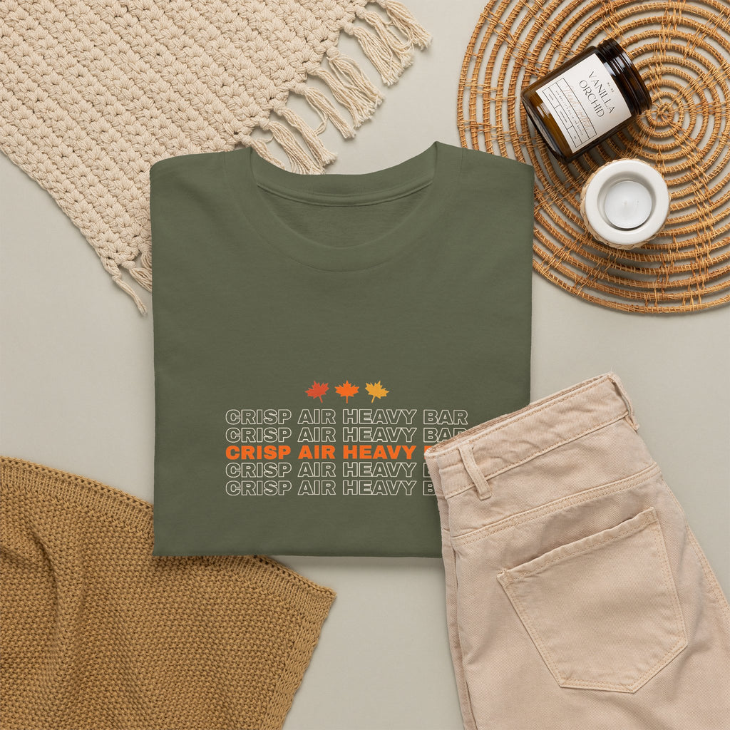 Crisp Air Heavy Bar | Men's Graphic Gym T-Shirt