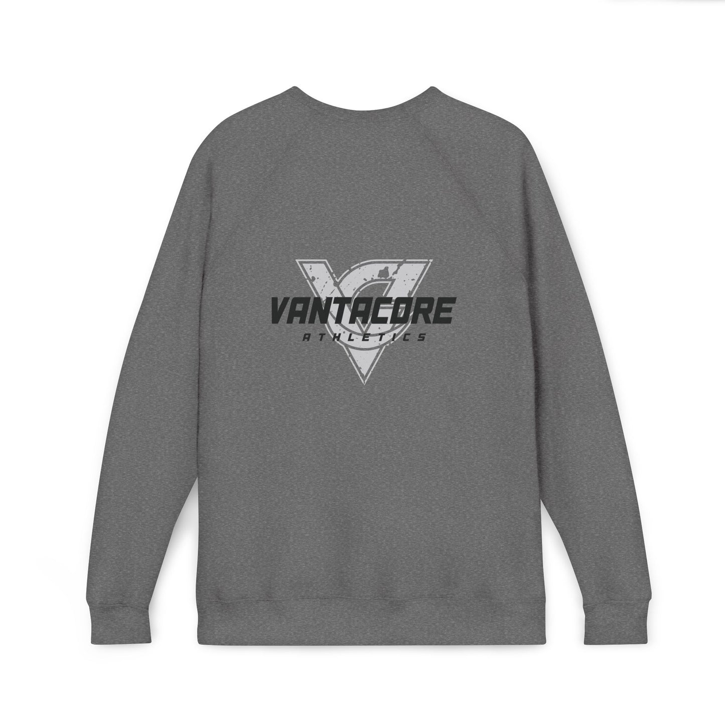 Motivational Raglan Sweatshirt — "Show Up. Work Hard. Repeat." Crewneck
