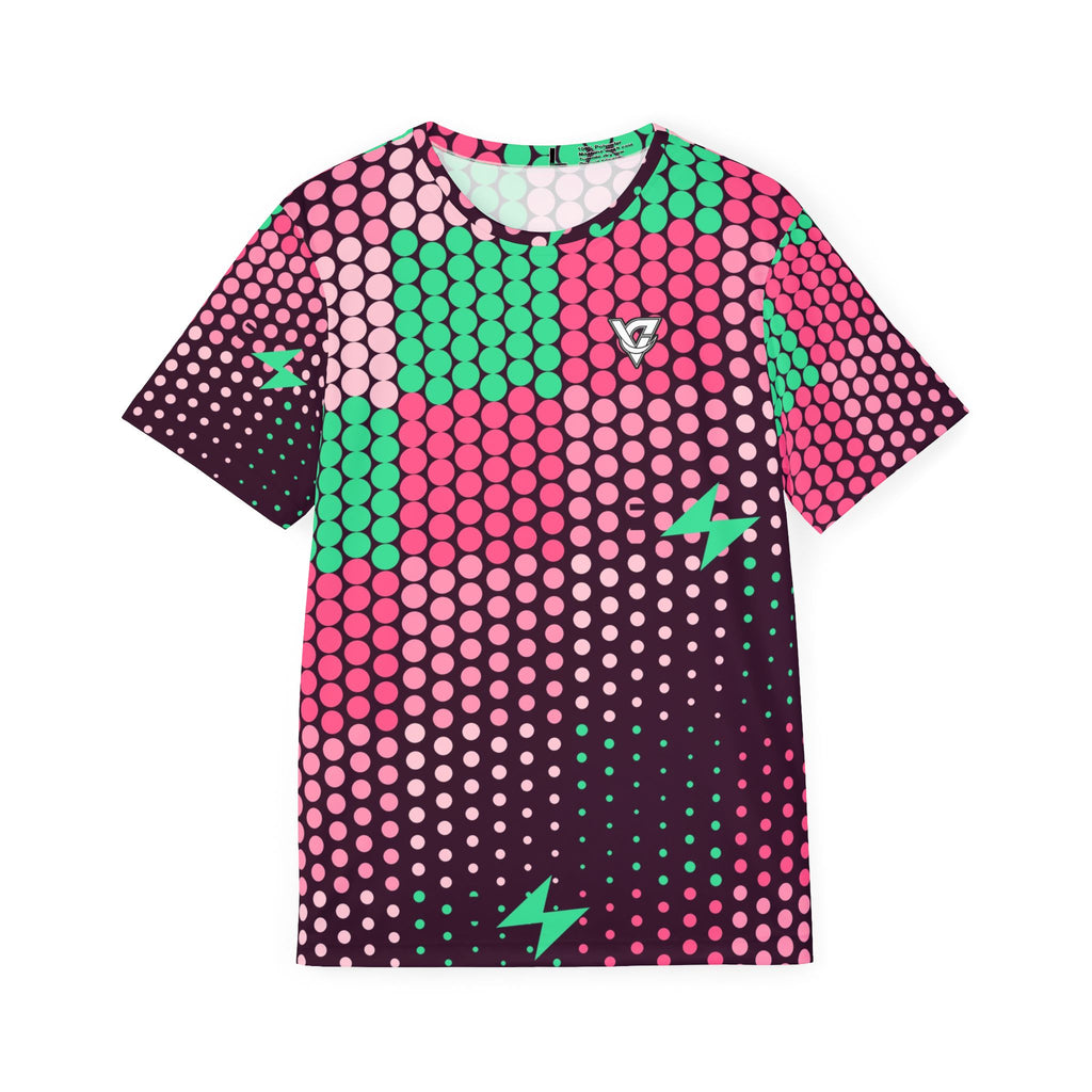 Running Flamingo Fizz Halftone Pulse Men's Sports Jersey