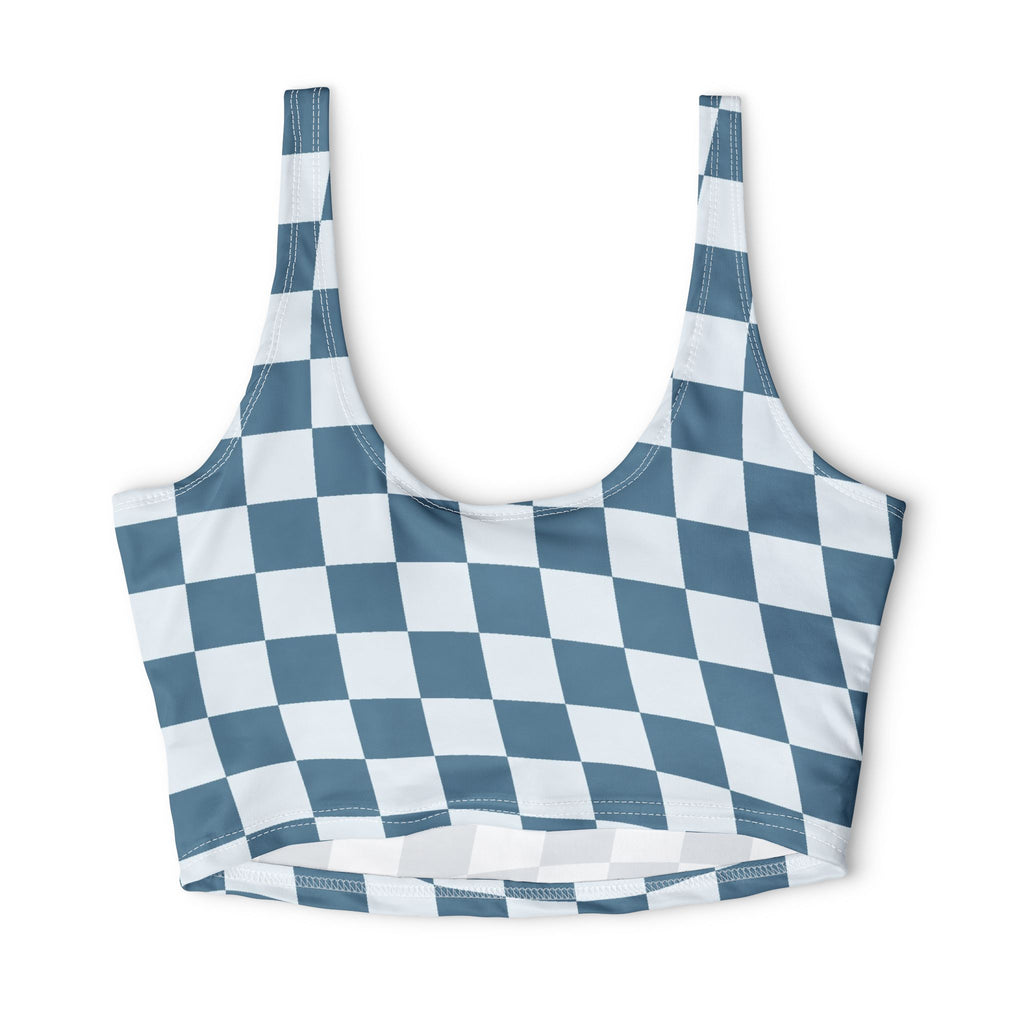 Arctic Warp Check Sports Bra