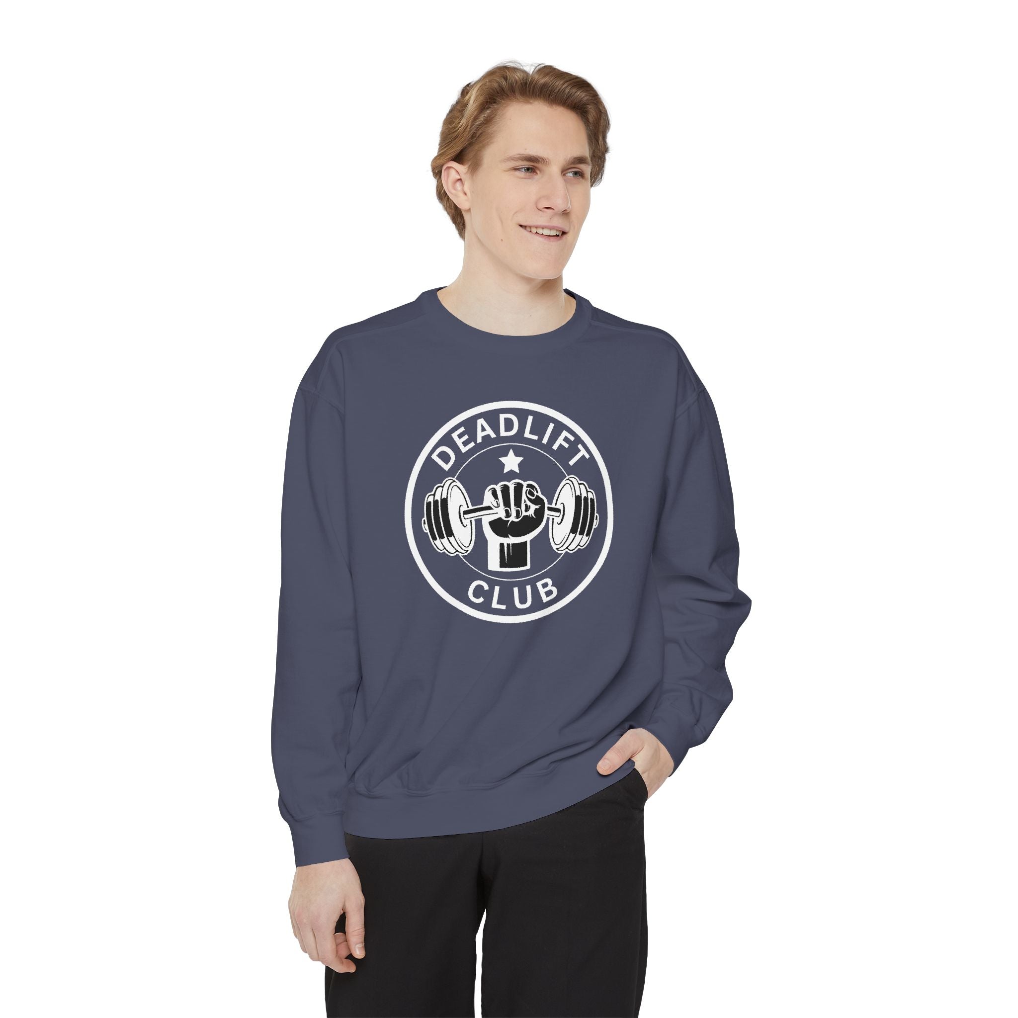 Deadlift Club Sweatshirt | Vintage Weightlifting Crewneck