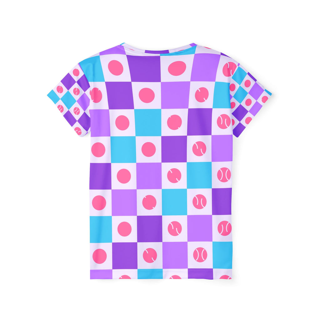Tennis Lilac Wave Checker Drive Women's Sports Jersey