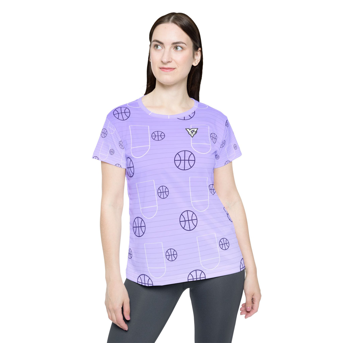 Basketball Lavender Mist Court Seam Women's Sports Jersey