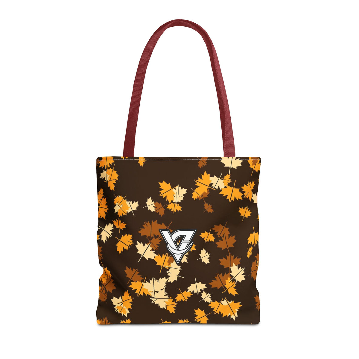 Amber Falling Leaves Tote Bag — All-Over Print Gym & Everyday Tote