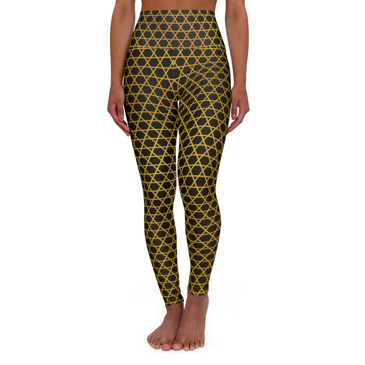 Honey Hex High-Waisted Yoga Leggings