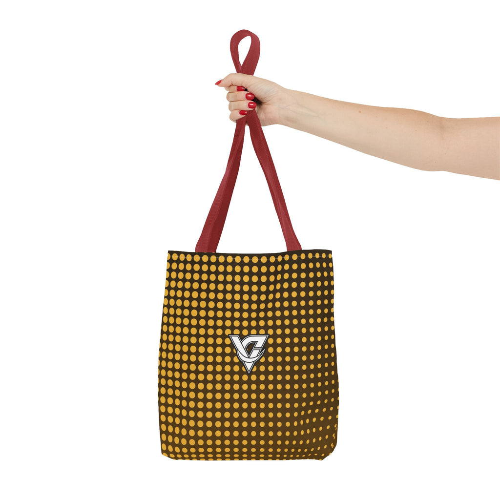 Harvest Gold Halftone Tote Bag — All-Over Print Gym & Everyday Tote