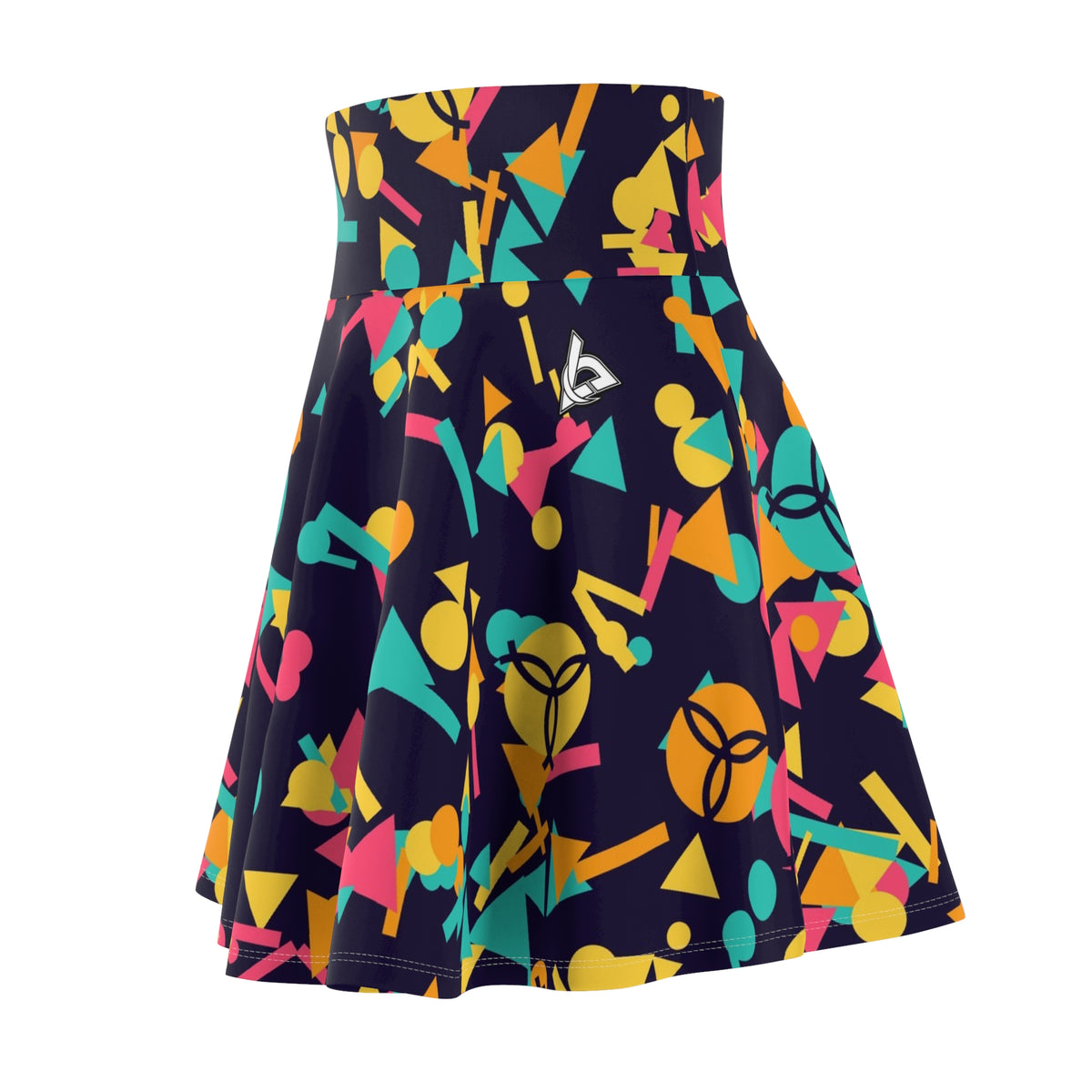 Volleyball Electric Mango Confetti Pop Women's Athletic Skater Skirt