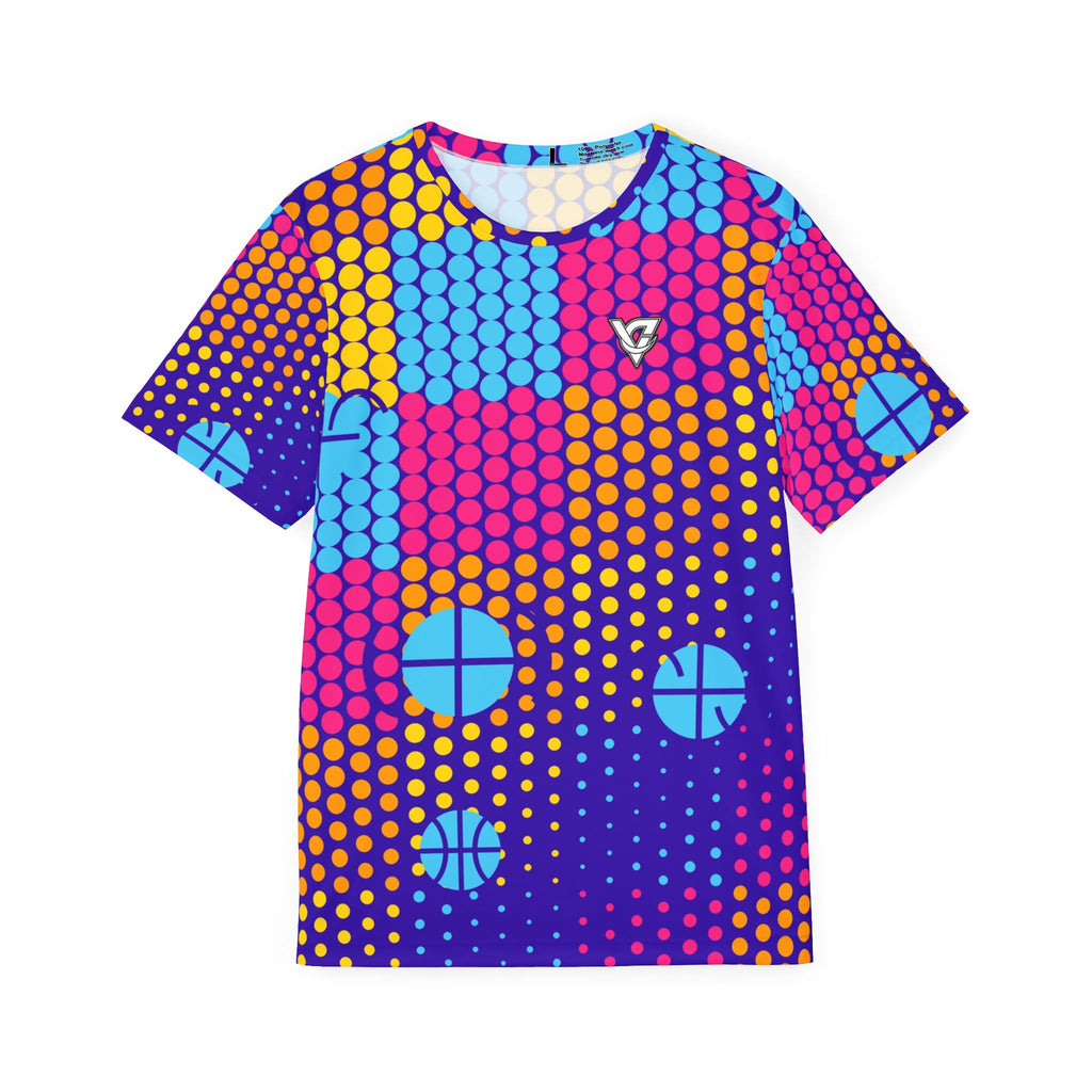 Basketball Sunrise Punch Halftone Pulse Men's Sports Jersey