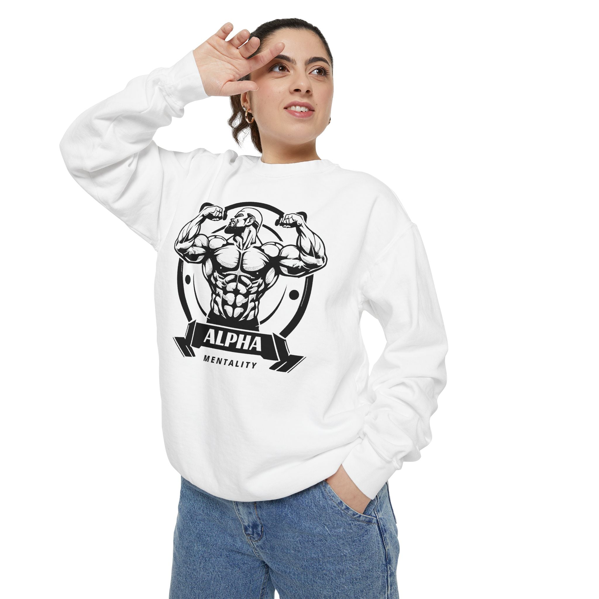 Alpha Mentality Sweatshirt | Muscular Gym Crewneck