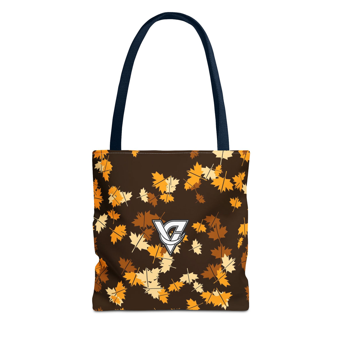 Amber Falling Leaves Tote Bag — All-Over Print Gym & Everyday Tote