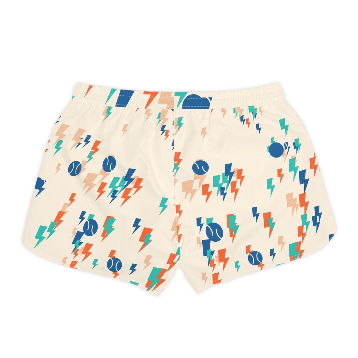 Tennis Papaya Splash Bolt Strike Women's Athletic Shorts with Pockets