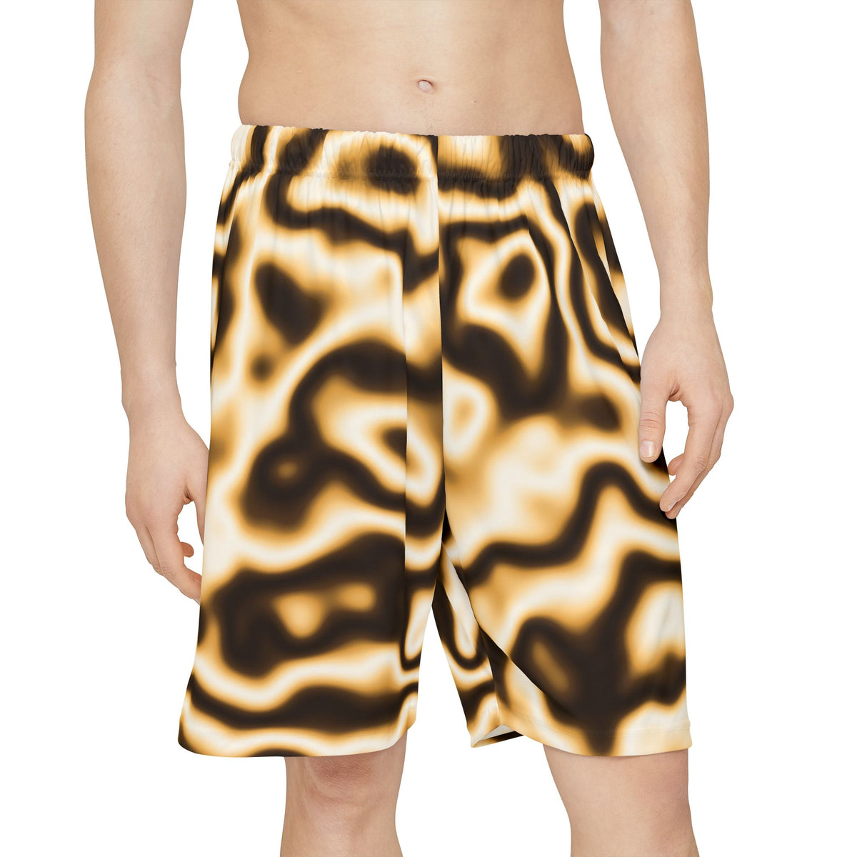 Men's Desert Marble Athletic Sports Shorts