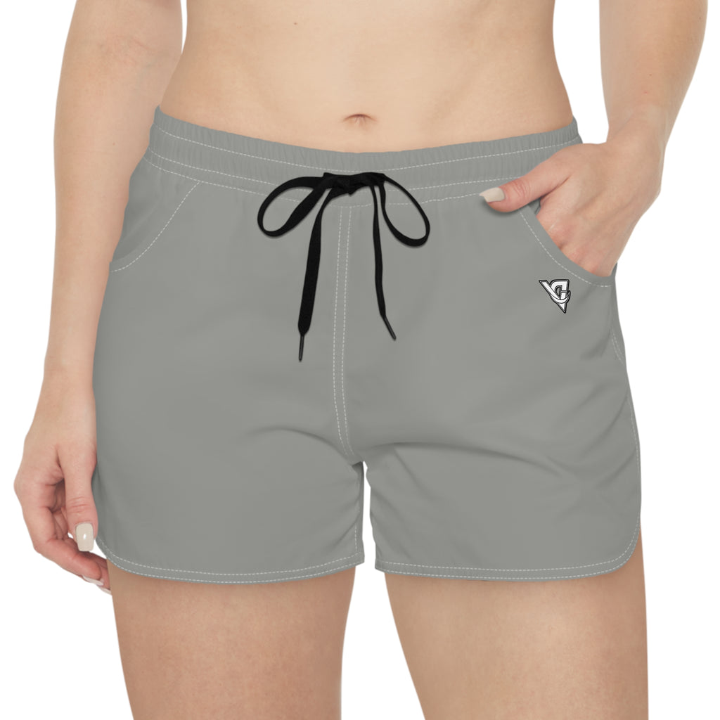 Women's Multipurpose Athletic Shorts with Pockets | Stone Grey Essential