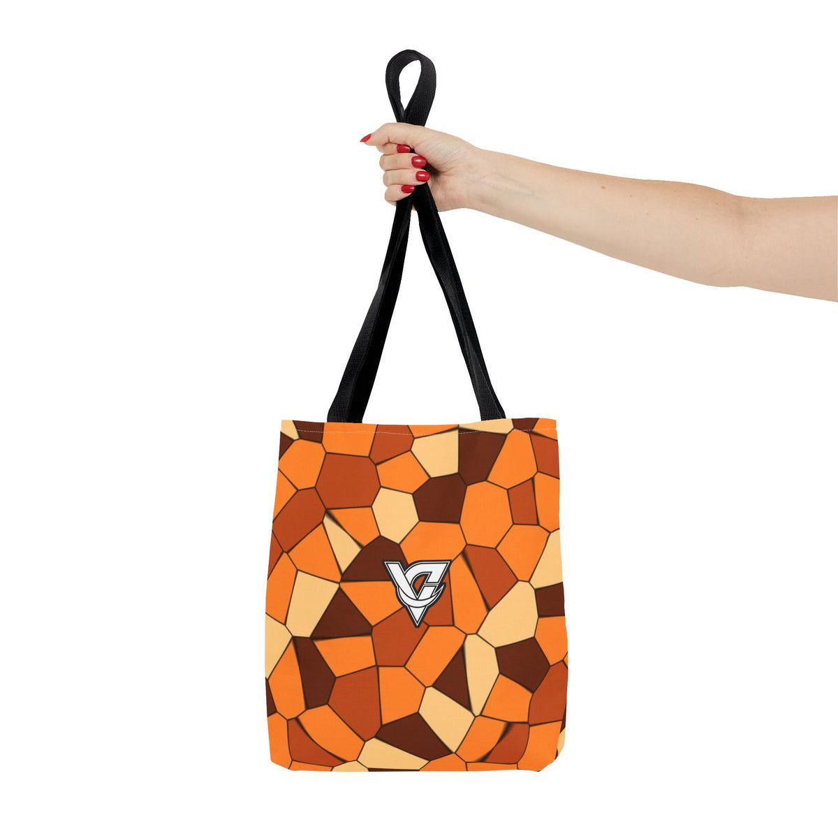 Pumpkin Mosaic Tote Bag — All-Over Print Gym & Everyday Tote