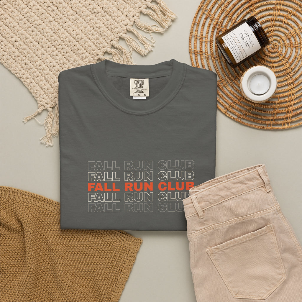 Fall Run Club | Women's Garment-Dyed Graphic Tee