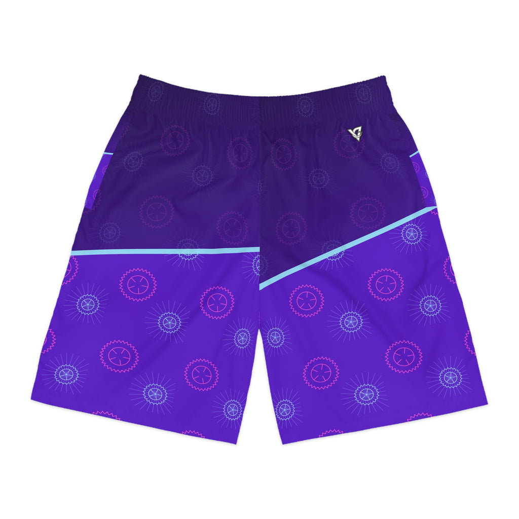Cycling Ultra Violet Chainring Men's Athletic Shorts with Pockets