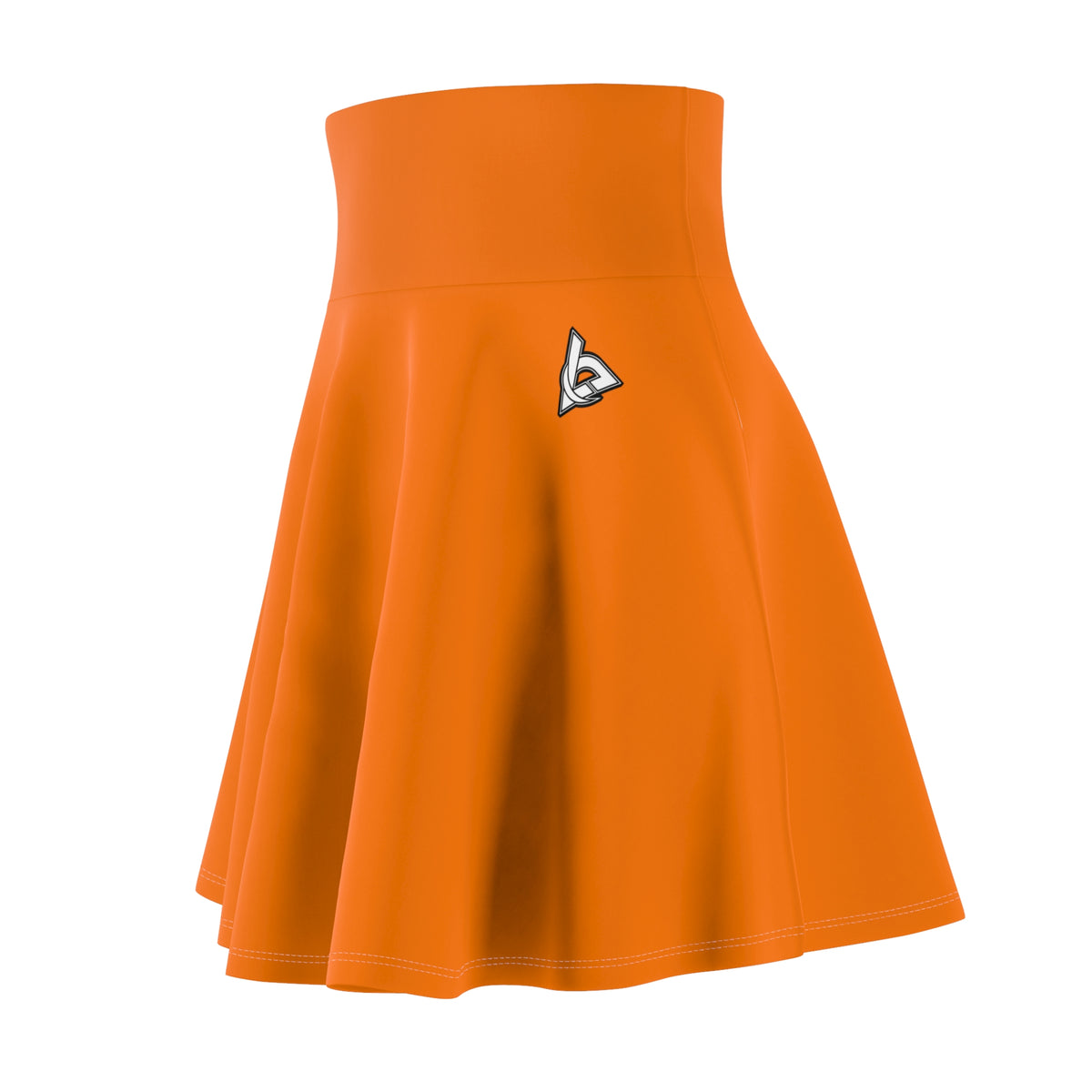 Vantacore Solid Orange Women's Athletic Skater Skirt