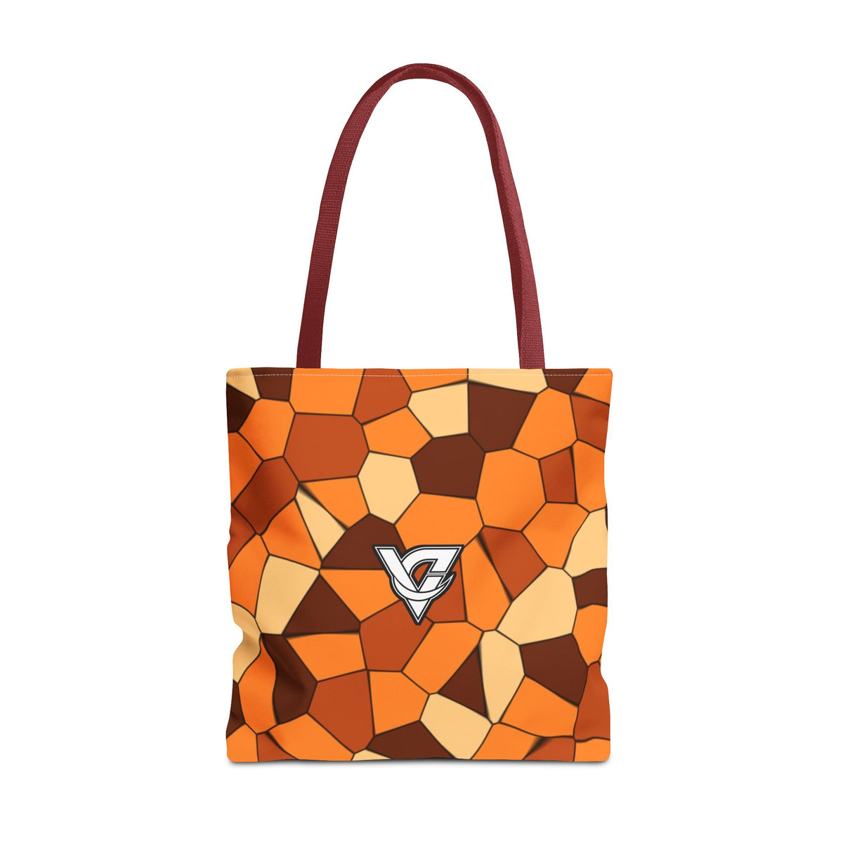 Pumpkin Mosaic Tote Bag — All-Over Print Gym & Everyday Tote
