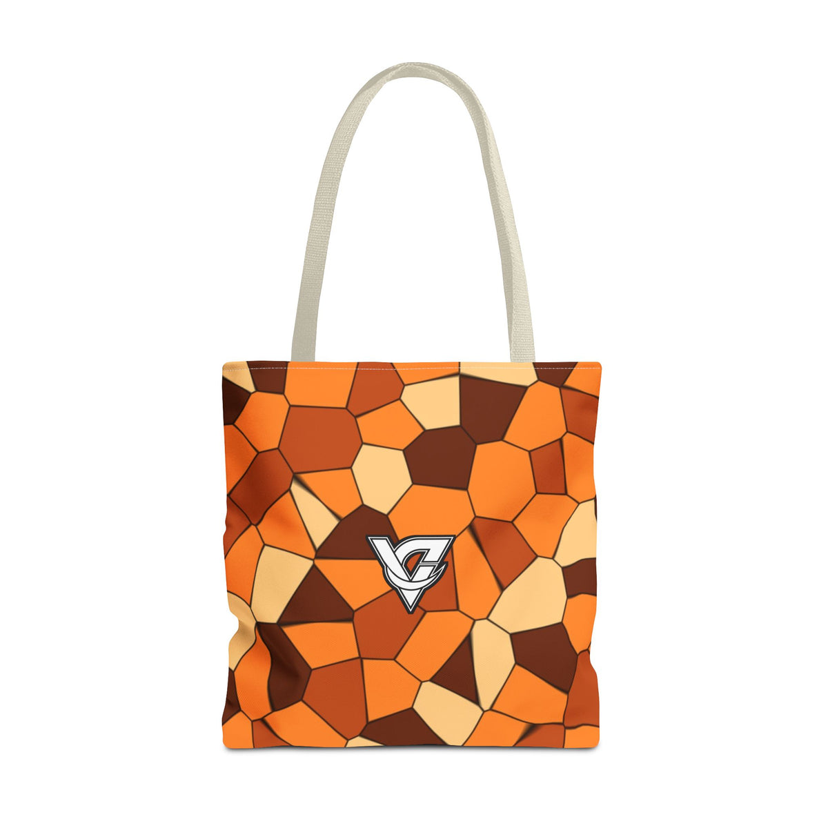 Pumpkin Mosaic Tote Bag — All-Over Print Gym & Everyday Tote