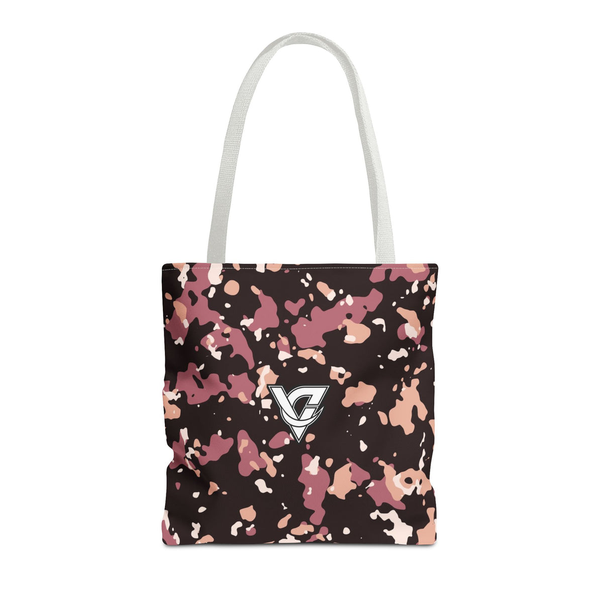 Rose Gold Splatter Tote Bag — All-Over Print Gym & Everyday Tote