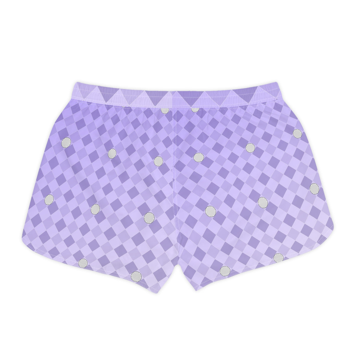 Golf Lavender Mist Dimple Links Women's Athletic Shorts with Pockets