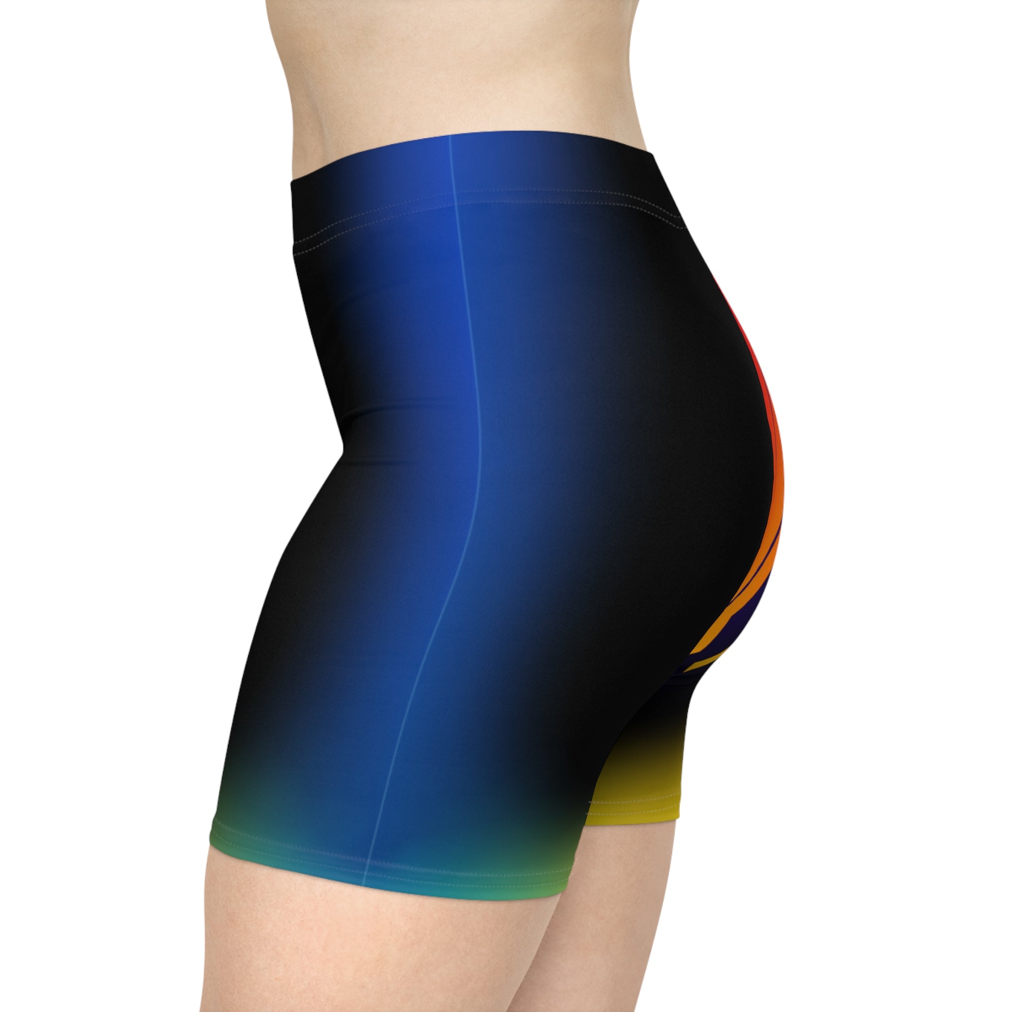 Gradient Lightning Biker Shorts | Women's Athletic Shorts