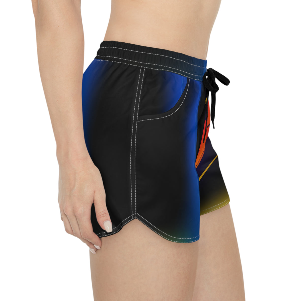 Women's Multipurpose Athletic Shorts with Pockets | Electric Sunset