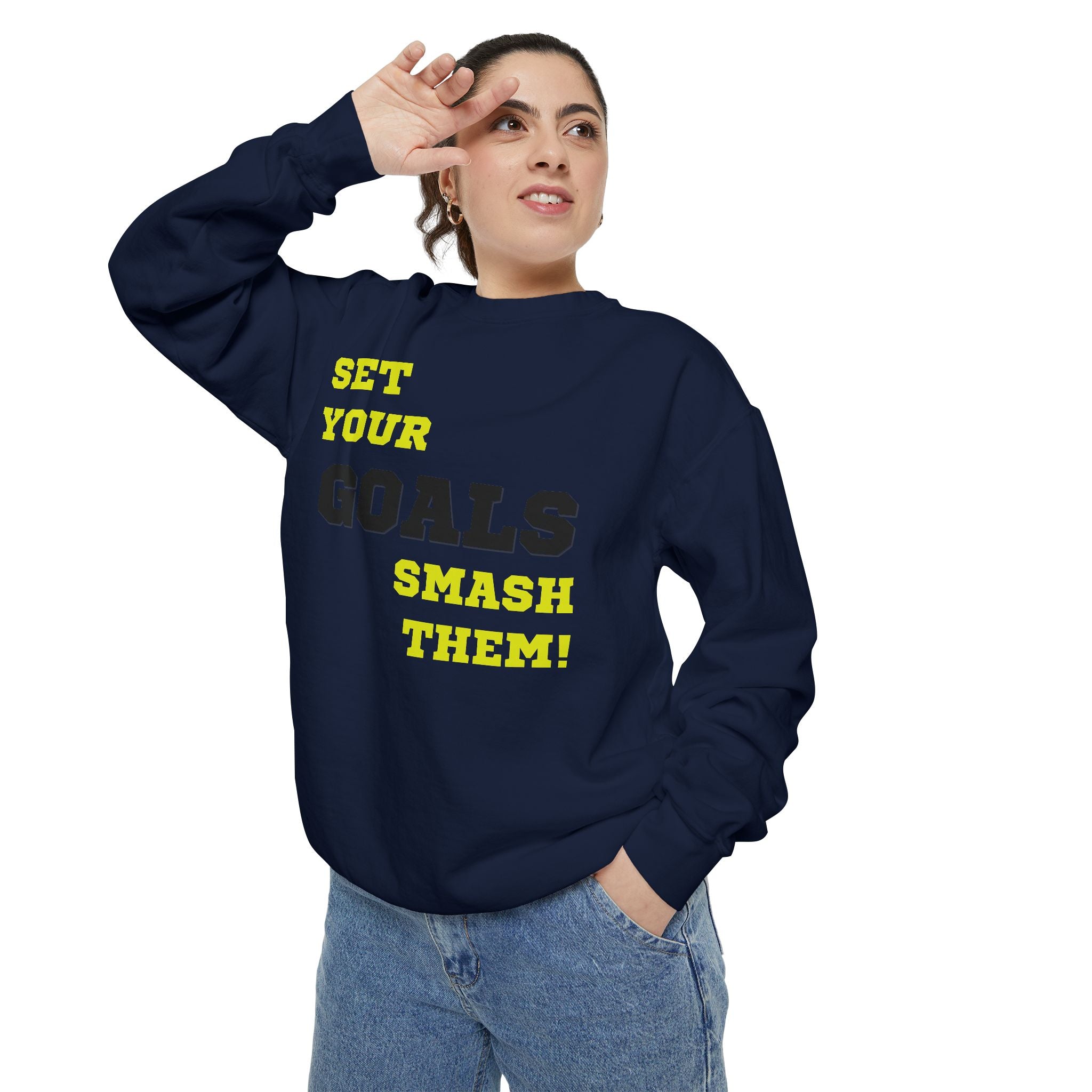 Set Goals | Motivational Crewneck Sweatshirt