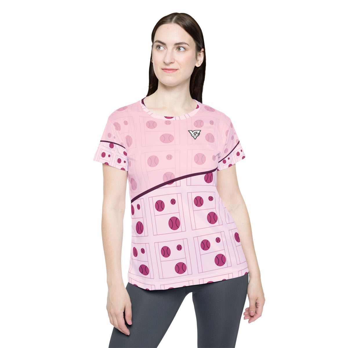 Tennis Blush Rose Baseline Seam Women's Sports Jersey